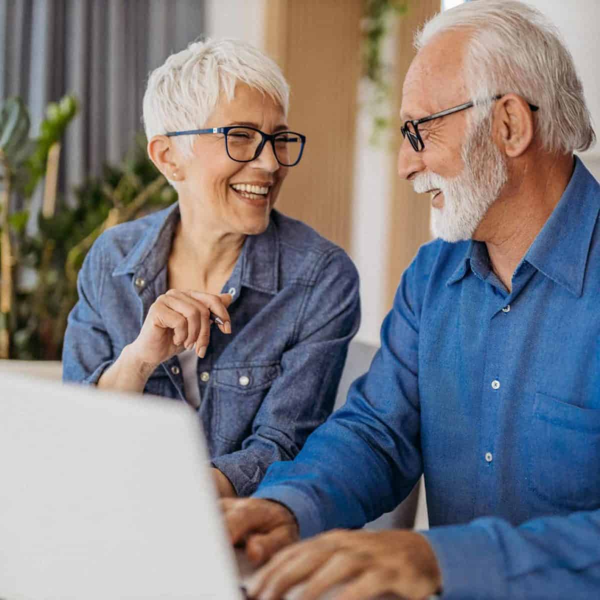 Pennsylvania Precious Metals IRA & Investing Company Copy of Senior couple at laptop smiling GettyImages 1323096524 1200x1200 1